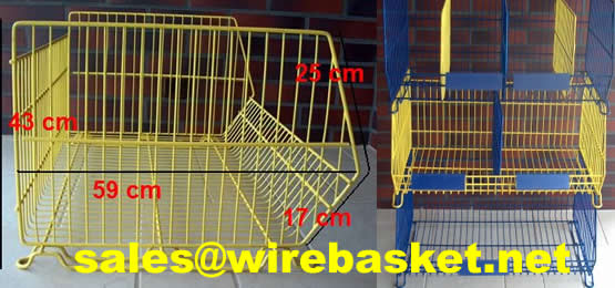 Portable furniture hardware fittings over shelf metal wire hanging storage basket